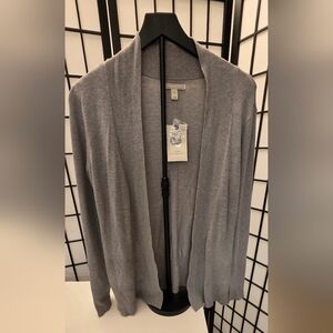 NWT Dana Buchman Women's Heather Gray Cardigan ~ Size Medium